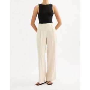 NEW NUDE LUCY logan tailered pant in bone